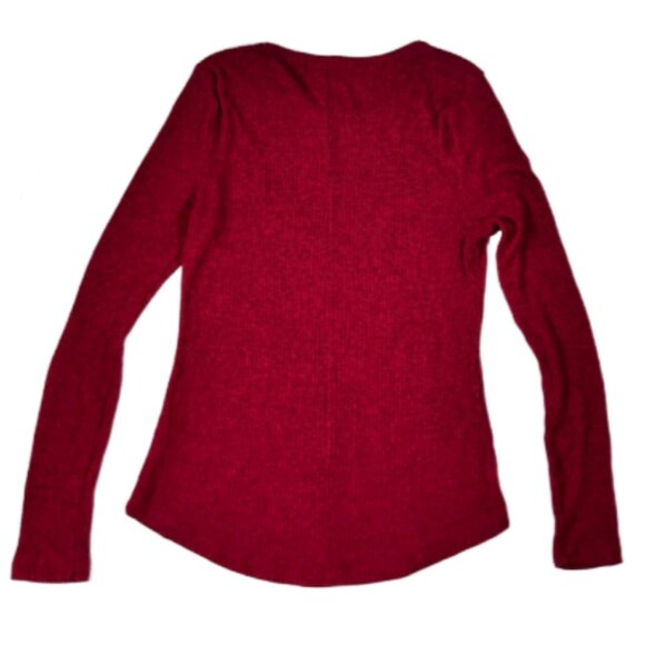Old Navy SoSoft Raspberry Ribbed Long Sleeve - Picture 2 of 3